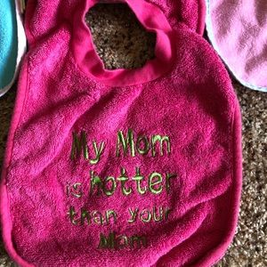 Baby Girl Bibs Lot.